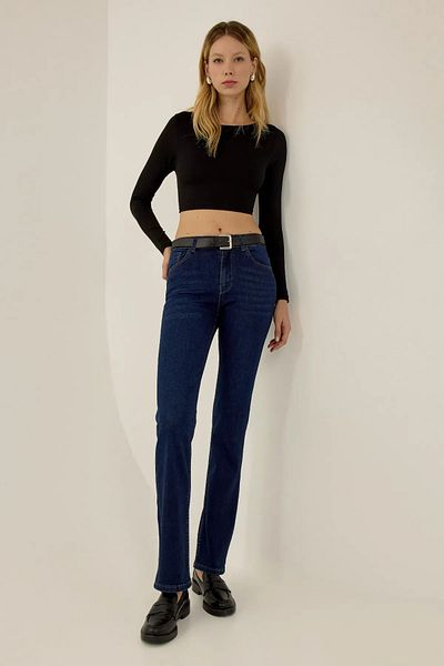 Hiccup Pantaloni slim din denim cu talie înaltă
