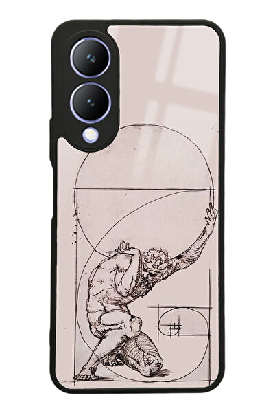 Spoyi Vivo Y17s Heykel Tasarımlı Glossy Telefon Kılıfı