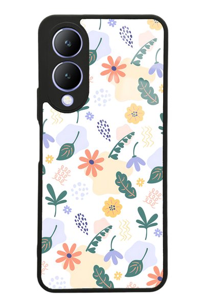 Spoyi Vivo Y17S Glossy Phone Case with Tiny Flowers Design