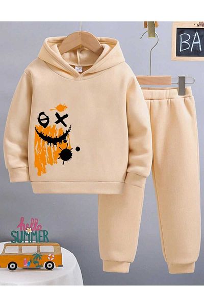 BY WOWEN Children's Printed Hooded Bottom Top Suit