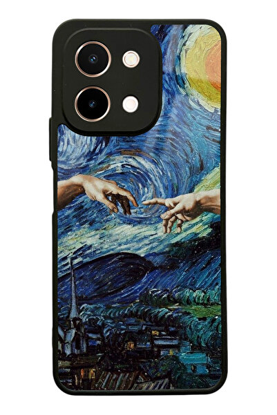 Spoyi Vivo Y28 El Ele Tasarımlı Glossy Telefon Kılıfı