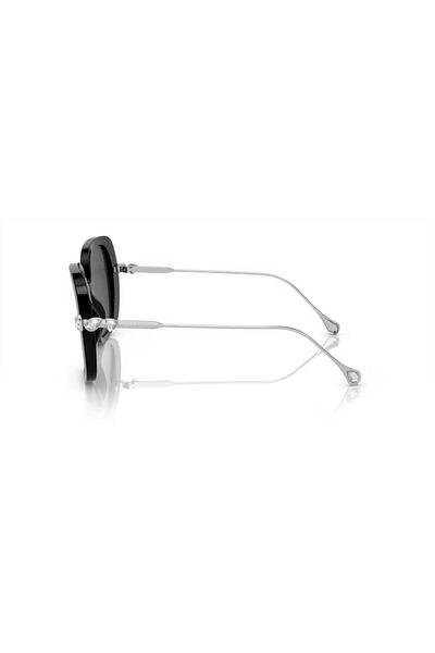 Swarovski Woman Pillow Sunglasses- Sk 6011 - Lense Size:55mm - Black