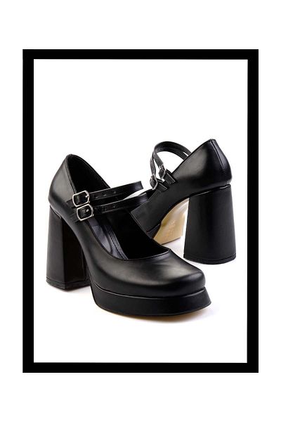 Bambi Pantofi cu toc clasici de damă negri K01671404009