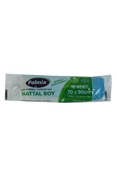 Astra Market Garbage Bag King Size 70x90cm 140Gr 25Micron 70Lt Blue Roll 10 Pieces