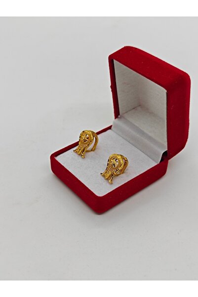 paksoy kuyumculuk Lale Desenli Başak 22 Ayar Küpe