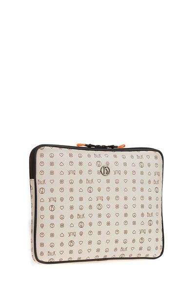 Bilik Deri Monogram Beige Unisex Laptop & Χαρτοφύλακας Tablet-mn 12"