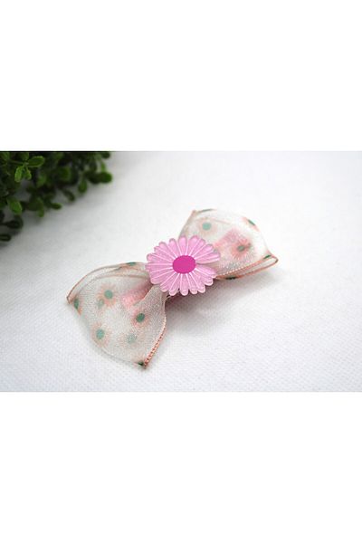 Tezcan Aksesuar Papatya Model Tulle Bow Clamp Cataramă