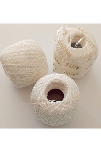 Anchor Mercerized White Lace String - Size 60 100 Gr.