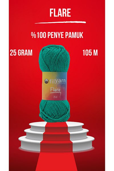 Filyarn Flare Knitting Yarn - Baby, Amigurumi και καλοκαιρινό νήμα ζακέτα, φθινοπωρινό νήμα