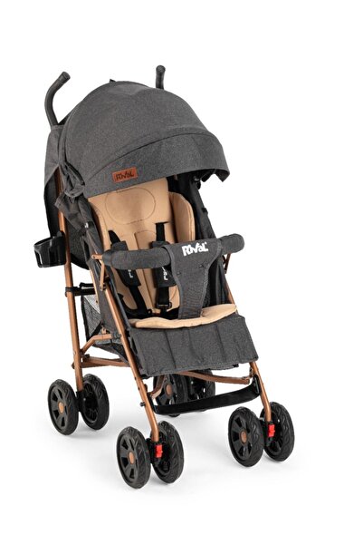 Rival Tam Yatar Baston Puset Bebek Arabası_200 Adet Teno Peçete Hediyeli (ANTRASİT)