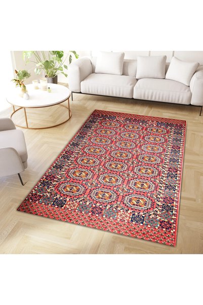 Rugs Modern Halı Mete Collection Dark Themed Ethnic Motifs and Traditional Pa...