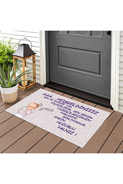 LoveBugT Yalnızlığım Kapı Önü Paspas LoveBug-T