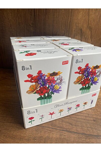 scntoys Bahçe Çiçek Yapım Seti Yapı Blokları Yapboz Bul Tak Puzzle Eğitici Oy...