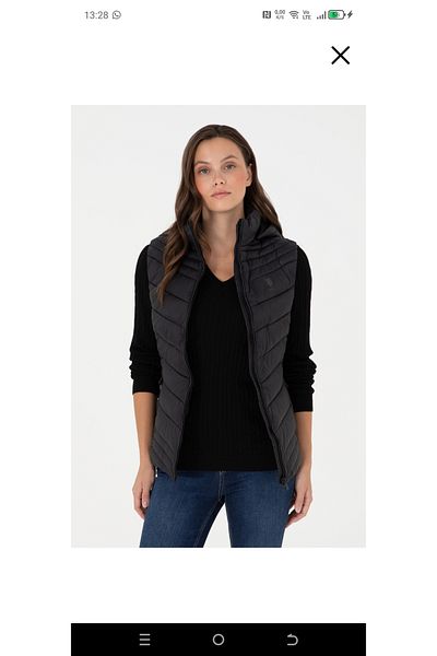 U.S. Polo Assn. U.S. Polo Assn Portable Hooded Regular Fit Women's Vest (Exclusive Clothes)