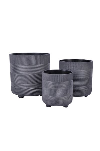 Geno 3-Piece High-Quality Ceramic Flower Pot Set