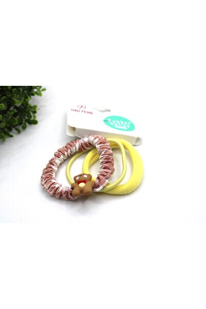 Tezcan Aksesuar Συσκευασία με 3 χαριτωμένες λαστιχένιες αγκράφες