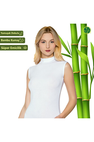 Melbes Bamboo Sortie Women's Undershirt - Zero Sleeve and Turtleneck