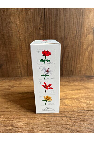 scntoys Çiçek Yapı Oyuncakları Kapok Çiçeği Yapma seti Çiçek Yapboz Hediyelik Set