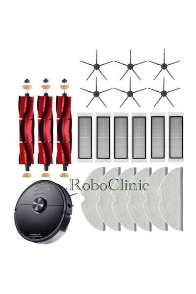 Roboclinic Roborock S6 MaxV - Set de completare pentru mop cu filtru Hepa com...