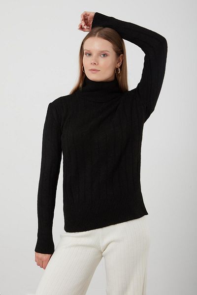 TENA Tricoturi de bază negru cu snur groase pentru femei