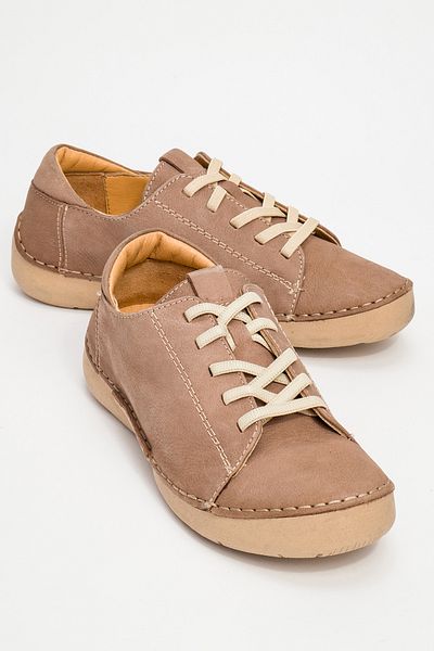 Dericlub حذاء رياضي كاجوال نسائي مريح من الجلد الطبيعي Br 44186 Nubuck Mink