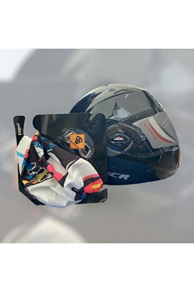 NCR PARLAK SİYAH ÇENE AÇILIR MOTOSİKLET KASK