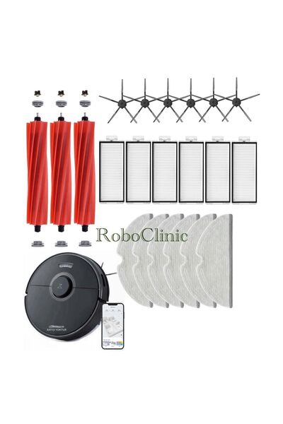 Roboclinic Roborock Q7 Max Plus Black Robot Mop - Perie de schimb compatibilă...