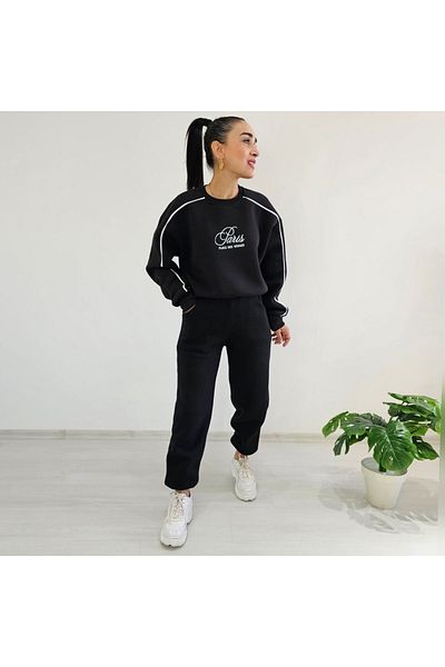 Altı Üstü Butik Σετ αθλητικών φόρμας 3 Thread Raised Paris Print