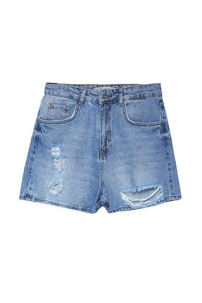Quzu Pantaloni scurți cu detaliu rupt în față