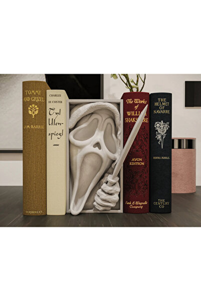 3DLAYERCRAFT Ghostface Kitap Dekoru Raf, Masa Dekoru Dekoratif Hediyeler