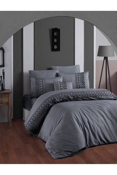 First Choice Firstchoice Mono Double Duvet Cover Set