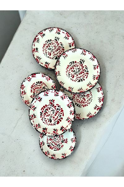 CERATALE 6-Piece Pomegranate Cake Plate 19 cm