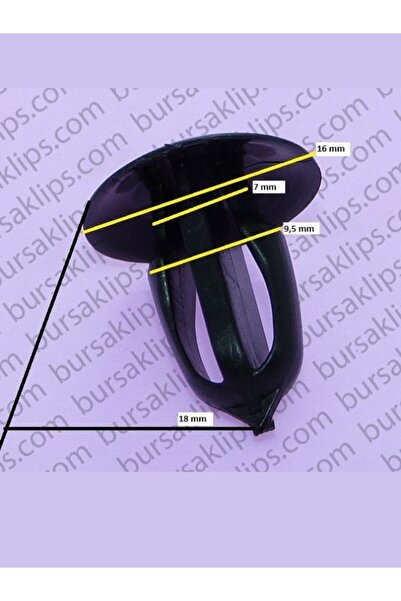 bursaklips Fi̇at,Ci̇troen,Peugeot Interior Finishing Clip (Small) 8748Tn (10 ...