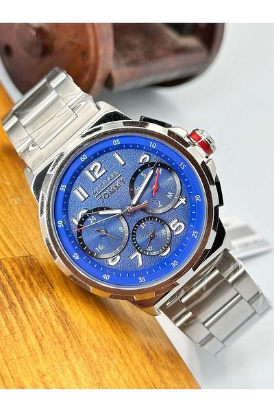 MICHAEL TOMMY 5 Atm Waterproof Steel Case Leather Cord Men's Wristwatch