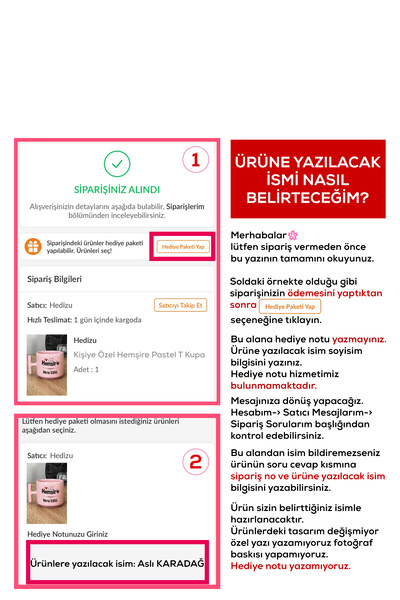 Hedizu Kişiye Özel Rehber Öğretmeni -3- Pastel Fincan Pembe Öğretmenler Günü Hediyesi