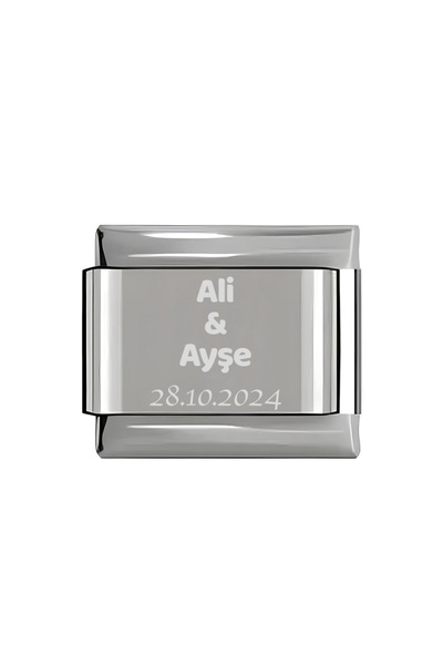 gastromarka Kişiye Özel Yazı Ve Isim Yazılı Italyan Charm Bileklik Ek Uzatma ...