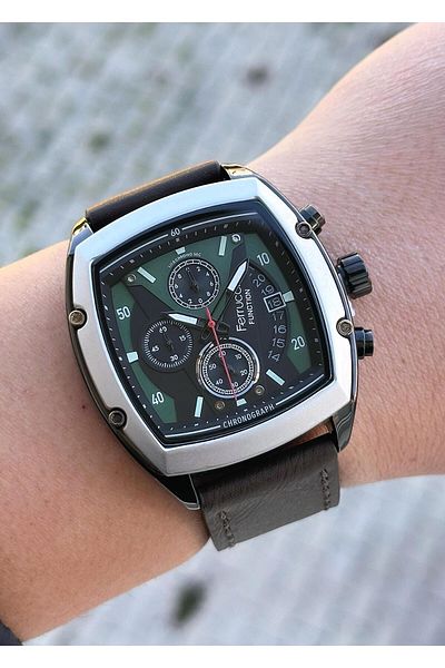 Ferrucci Leather Cord Men's Wristwatch