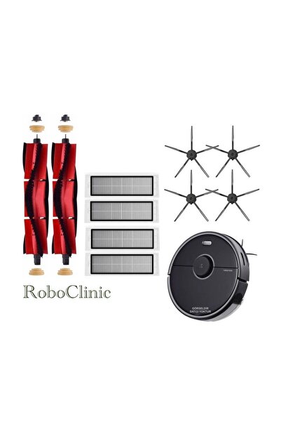 Roboclinic Aspirator robot Roborock S5 Max negru - 10 piese Set de completare...