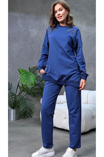 MVStore Women's Pul Payet Embroidery Detail Oversize Sweatshirt
