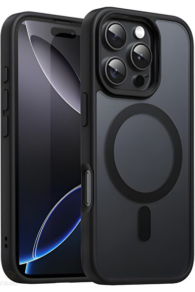 Fibaks iPhone 16 Pro Max Kılıf Kamera Çıkıntılı Magsafe Şarj Destekli Hassas ...