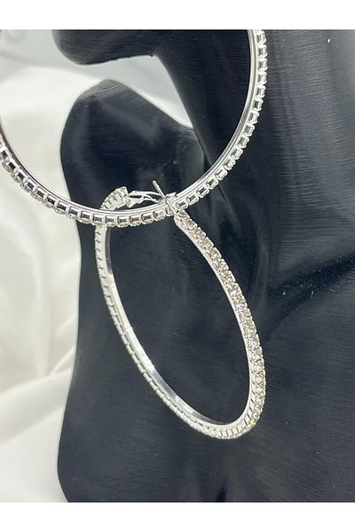 Store أقراط دائرية من الفولاذ