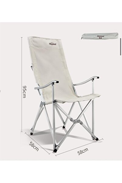 lethe boards Hispeed Katlanır Balkon Teras Kamp Sandalyesi Taşıma Çantalı Beyaz