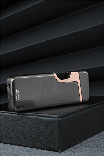 Silvio Monetti Siyah Renk Dokunmatik Sensörlü Tesla Şarjlı Çakmak 24csm22103r04