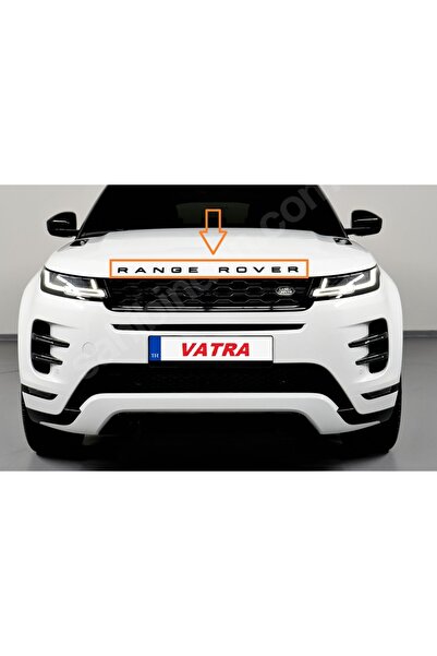 EDEXPORT Range Rover Sport 5.0 Supercharged Uyumlu Range Rover Siyah Kaput Yazı Tampon Arma