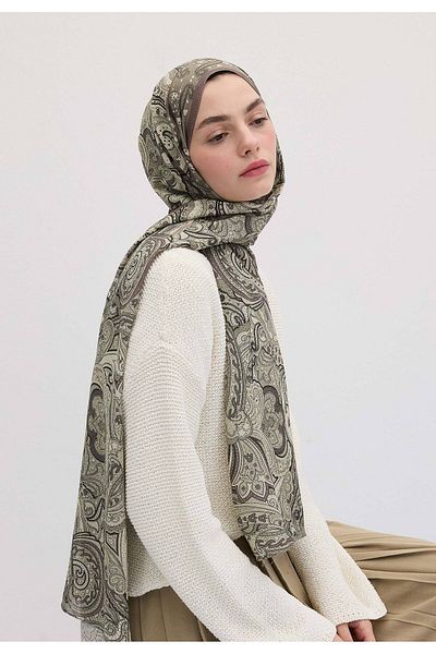 Fresh Rose Dried Siara Patterned Shawl