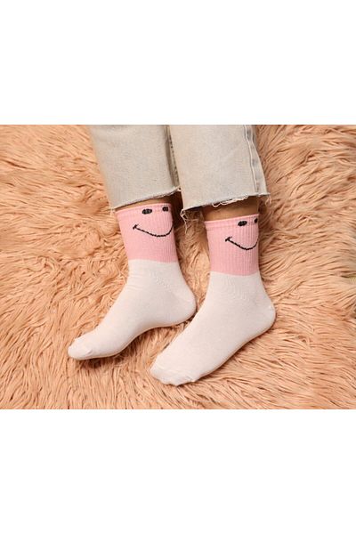MYS GRUP TEKSTİL Unisex πολύχρωμες 4' ζεύγη βαμβακερές πλενόμενες αρωματικές κοντές εποχιακές κάλτσες μισού κότσι (Modernty)