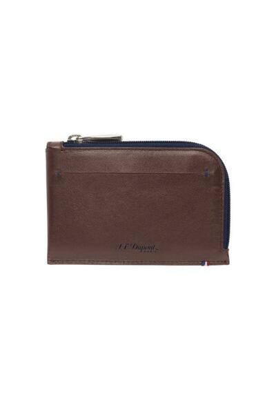 S.T. Dupont Brown Leather Wallet with Credit Card Compartment184101
