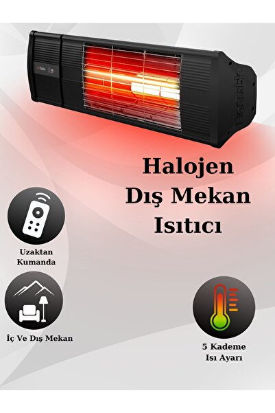 HOTTABLE Supreme Plus 2000 Watt Uzaktan Kumandalı Su Geçirmez Dış Mekan Isıtıcı