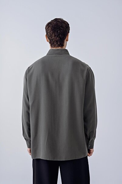 Dembu Antrasit uzun kollu gömlek