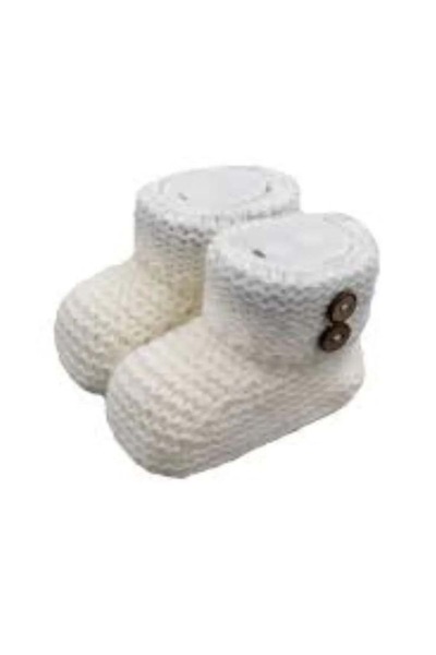 andywawa Baby Knitwear Booties Cream